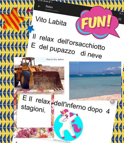 Il relax dell'orsacchiotto E del pupazzo di neve. Il relax del l'inferno dopo 4 stagioni - Vito Labita - ebook