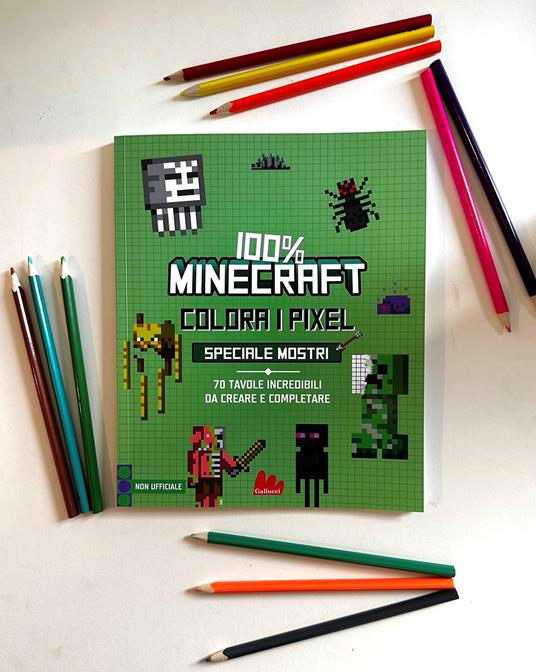 100% Minecraft. Colora i pixel. Speciale mostri. Ediz. a colori - Daniele Sapuppo - 6