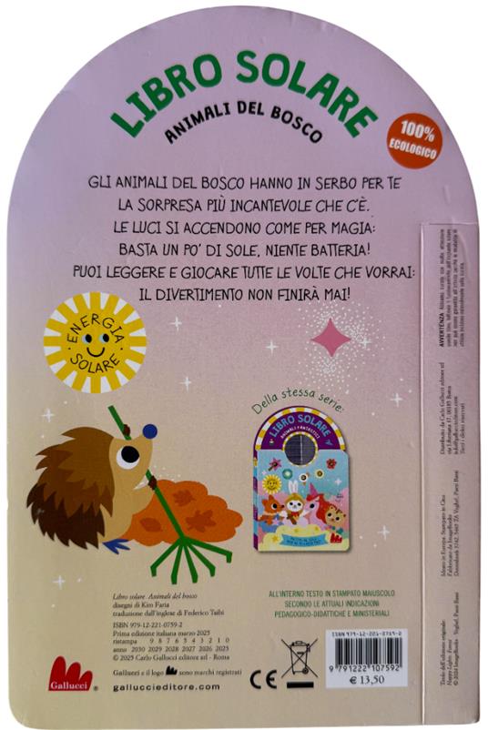 Animali del bosco. Libro solare. Ediz. a colori - Kimberley Faria - 3