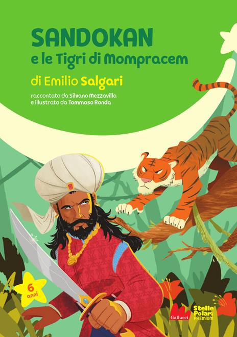 Sandokan e le Tigri di Mompracem di Emilio Salgari. Ediz. a colori - Silvano Mezzavilla - copertina