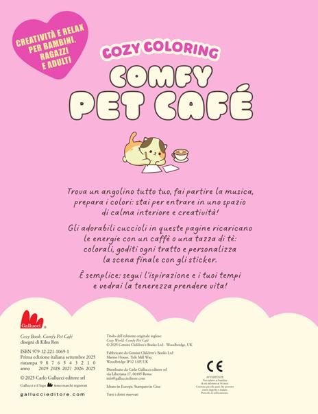 Comfy pet café. Cozy coloring - 4