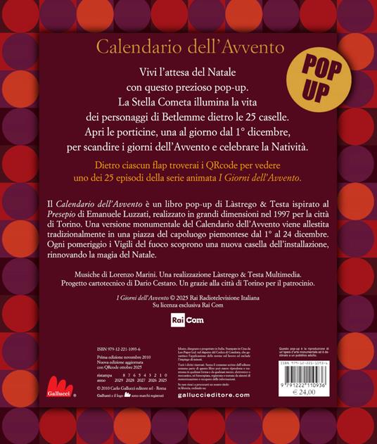 Calendario dell'Avvento. Ediz. a colori. Con QR Code - Emanuele Luzzati,Cristina Lastrego,Francesco Testa - 4