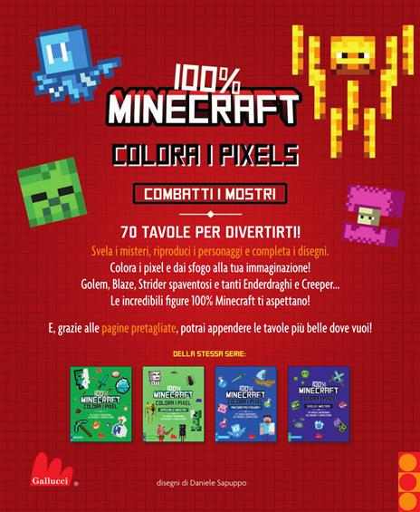 100% Minecraft. Colora i pixel. Combatti i mostri. Ediz. illustrata - 4