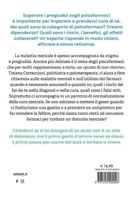 Ho bisogno di una pillola? Psicofarmaci: quando sono necessari e quando no, tipi di trattamento, falsi miti. Una psichiatra spiega come e perché uscire dal buio è possibile - Tiziana Corteccioni - 5