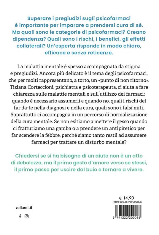 Ho bisogno di una pillola? Psicofarmaci: quando sono necessari e quando no, tipi di trattamento, falsi miti. Una psichiatra spiega come e perché uscire dal buio è possibile - Tiziana Corteccioni - 5