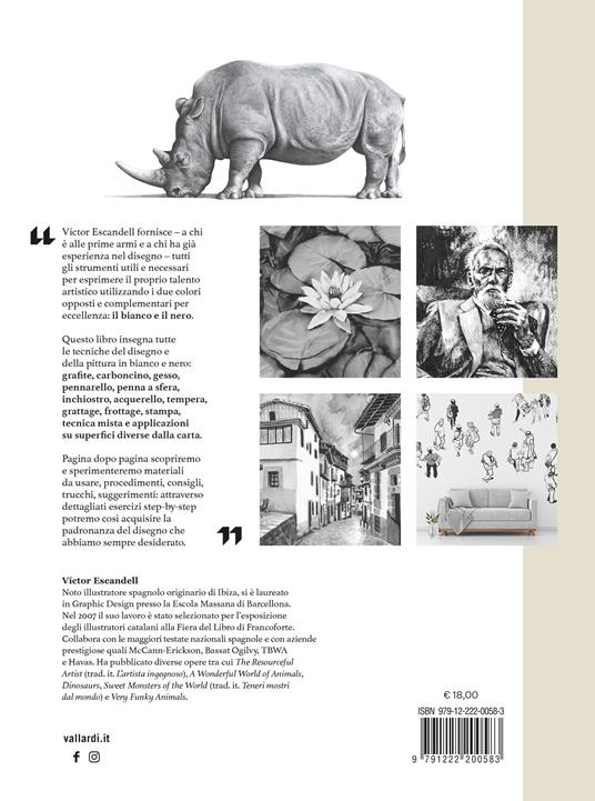 Imparo a disegnare in bianco e nero. Tutte le tecniche di disegno e pittura. Con video tutorial - Victor Escandell - 2