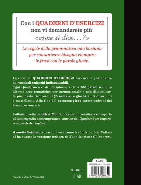 Quaderno d'esercizi per imparare le parole del tedesco. Vol. 2 - Annette Seimer - 2