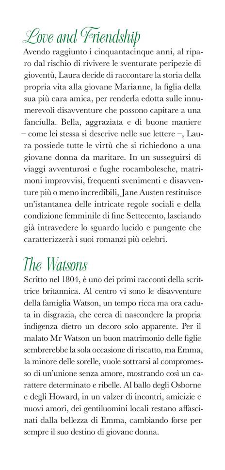 Jane Austen. Short stories in lingua originale. Love and Friendship e The Watsons. Con versione audio completa - Jane Austen - 4