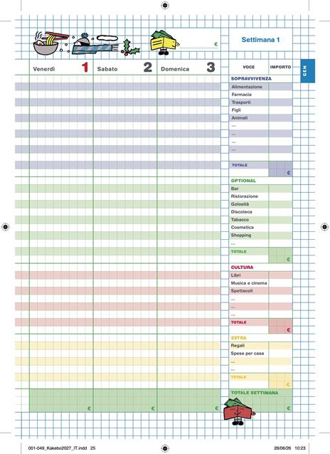 Kakebo. L'originale 2027. Il libro dei conti di casa. Il metodo giapponese per imparare a risparmiare - 3