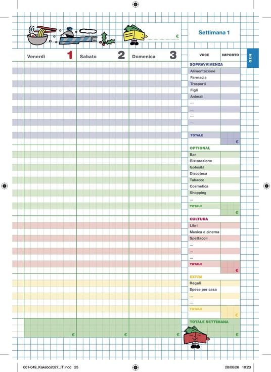 Kakebo. L'originale 2027. Il libro dei conti di casa. Il metodo giapponese per imparare a risparmiare - 3