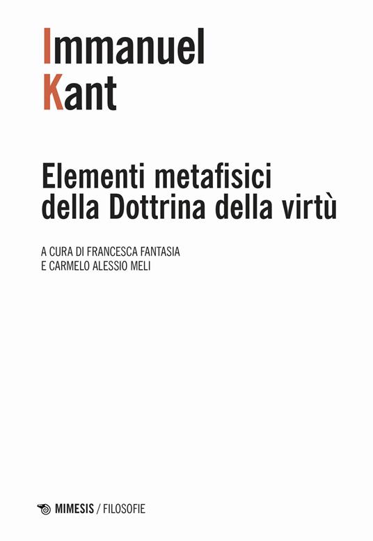 Elementi metafisici della Dottrina della virtù - Immanuel Kant - copertina