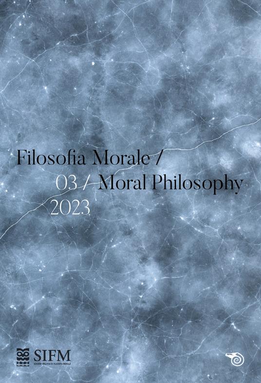 Filosofia morale-Moral philosophy (2023). Ediz. bilingue. Vol. 3 - copertina
