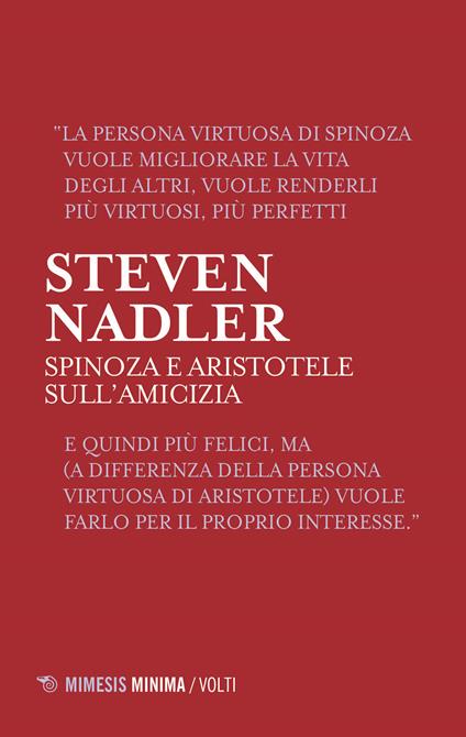 Spinoza e Aristotele. Sull'amicizia - Steven Nadler - copertina