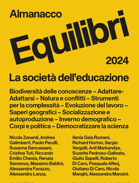 Almanacco equilibri 2024. La società dell'educazione - copertina
