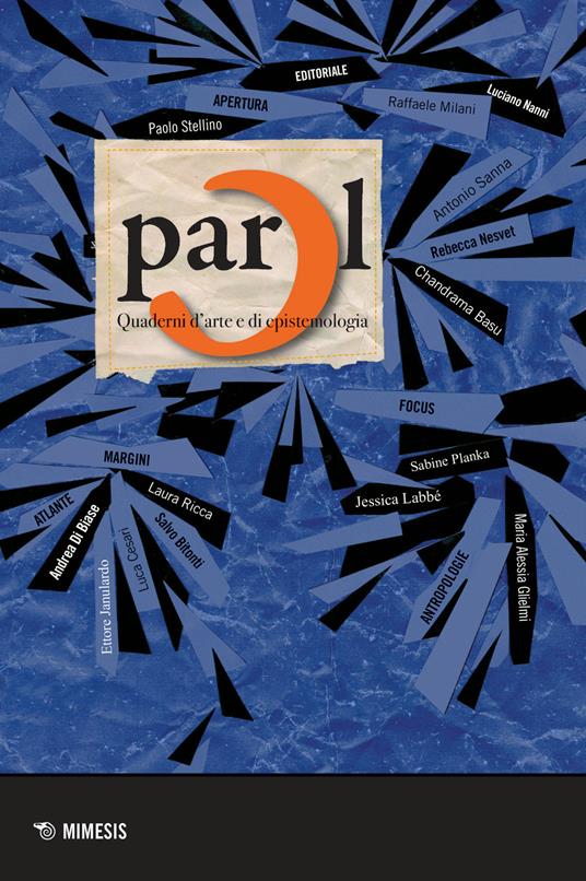 Parol. Quaderni d'arte e di epistemologia (2024). Vol. 34-35 - copertina