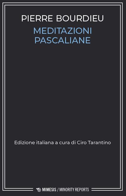Meditazioni pascaliane - Pierre Bourdieu - copertina
