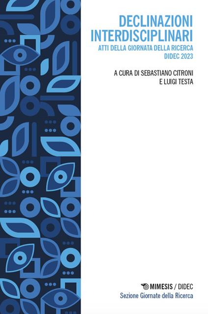 Declinazioni interdisciplinari. Atti della Giornata della ricerca DiDEC 2023 - copertina