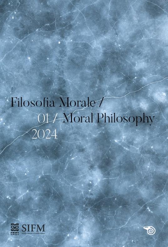 Filosofia morale-Moral philosophy (2024). Ediz. bilingue. Vol. 1 - copertina