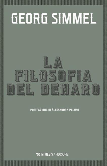 La filosofia del denaro - Georg Simmel - copertina