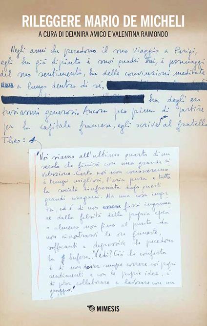 Rileggere Mario De Micheli - copertina