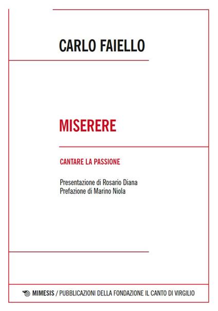Miserere. Cantare la passione - Carlo Faiello - copertina