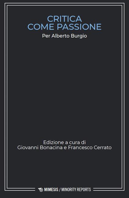 Critica come passione. Per Alberto Burgio - copertina