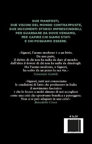 Manifesto degli intellettuali fascisti e antifascisti - Giovanni Gentile,Benedetto Croce - 2