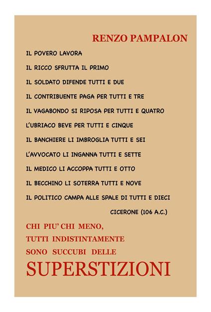 Superstizioni - Renzo Pampalon - copertina