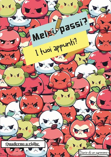 Meli passi i tuoi appunti? Quaderno a righe - Lorenzo Pieroni - copertina