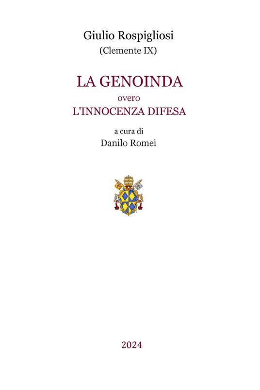 La Genoinda overo l'innocenza difesa - Giulio Rospigliosi - copertina