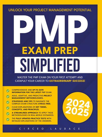 PMP. Exam prep simplified - Circeo Laudace - copertina