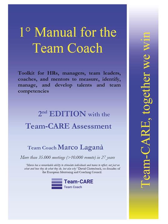 1° manual for the team coach. Together we win - Marco Laganà - copertina