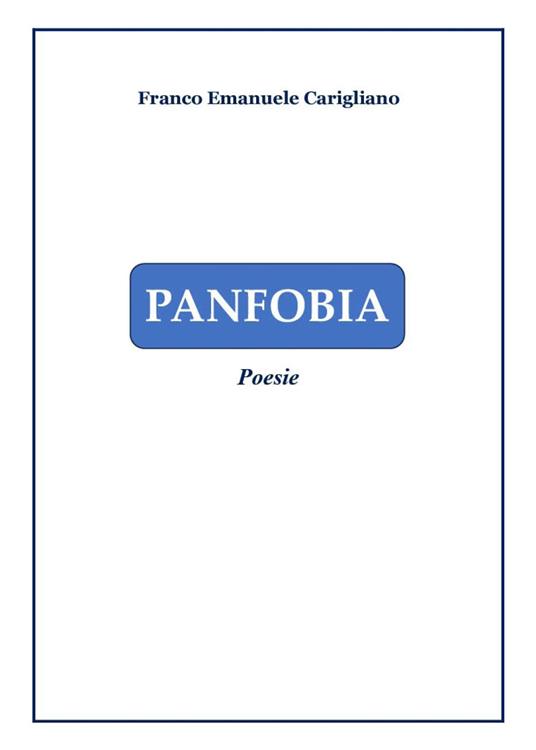 Panfobia - Franco Emanuele Carigliano - copertina