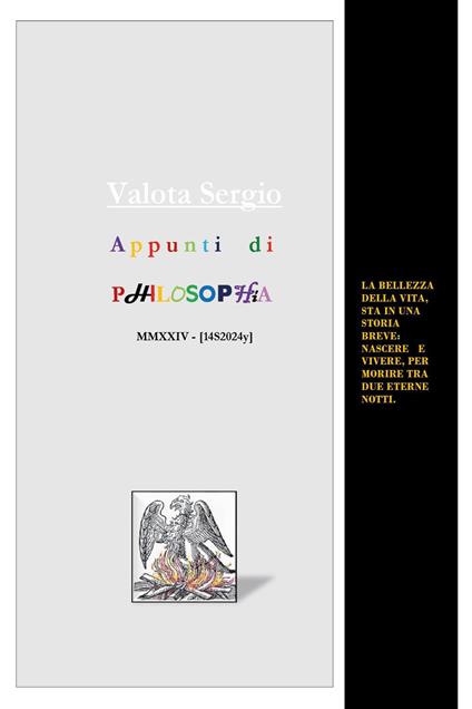 Appunti di philosophia 2024 - Sergio Valota - copertina