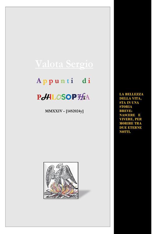 Appunti di philosophia 2024 - Sergio Valota - copertina