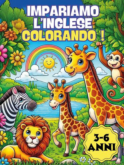 Impariamo l'inglese colorando! - Fabio Burani - copertina