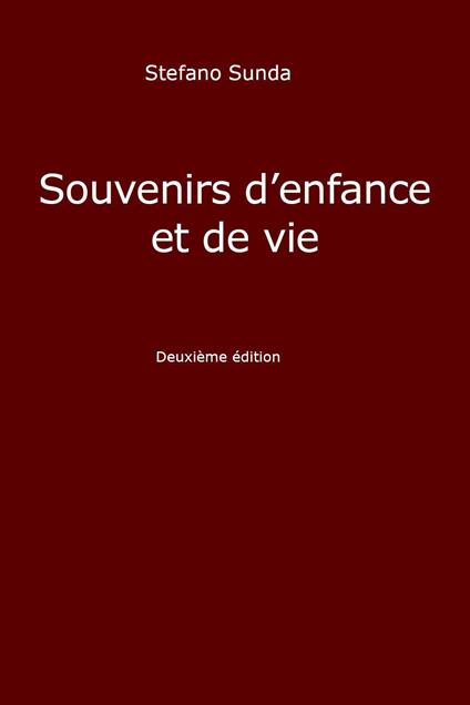 Souvenirs d'enfance et de vie - Stefano Sunda - copertina