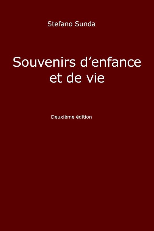 Souvenirs d'enfance et de vie - Stefano Sunda - copertina
