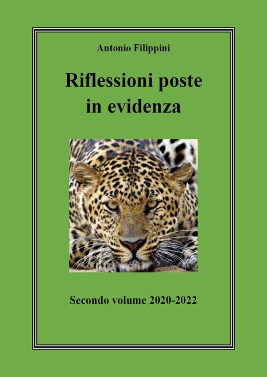 Riflessioni poste in evidenza. Vol. 2: 2020-2022 - Antonio Filippini - copertina