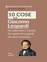 10 cose su Leopardi. Tra solitudine e infinito: 10 aspetti di Leopardi che devi conoscere