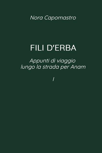 Fili d'erba. Appunti di viaggio lungo via per Anam - Nora Capomastro - copertina