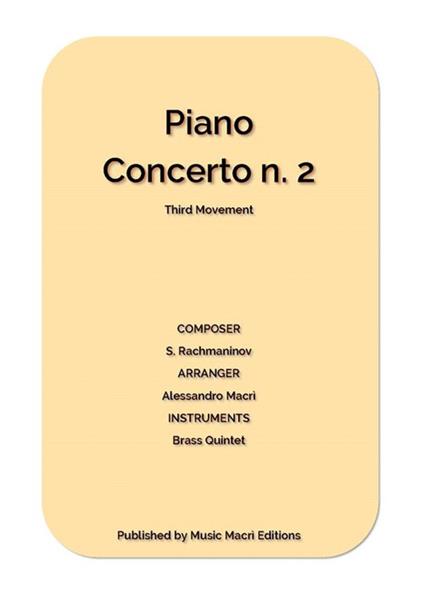 Piano concerto n. 2. Third movement by S. Rachmaninov. For Brass Quintet - Alessandro Macrì - ebook