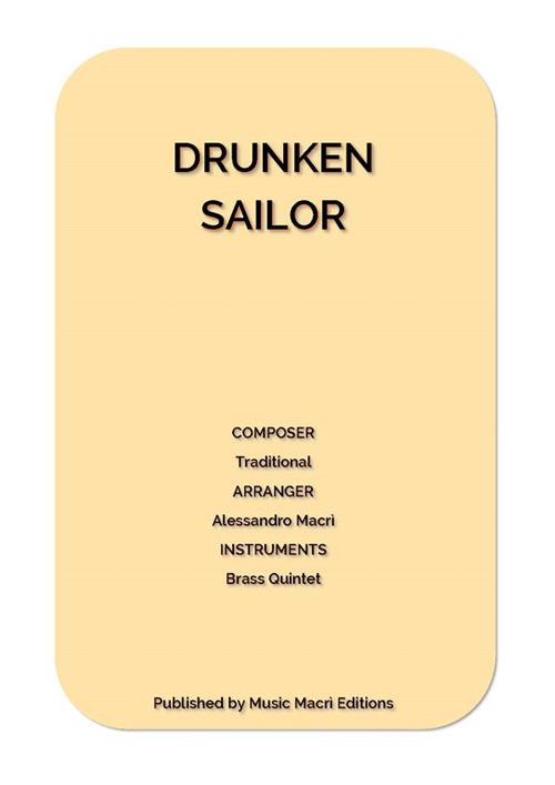 Drunken Sailor. For Brass Quintet - Alessandro Macrì - ebook