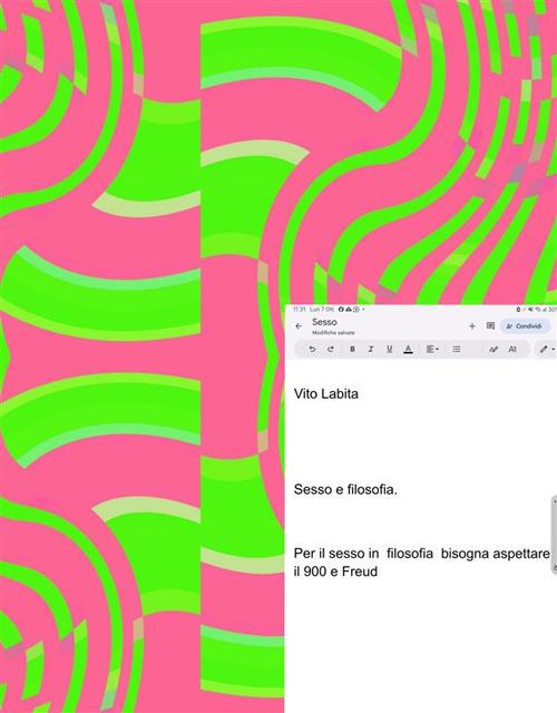 Sesso e filosofia. Per il sesso in filosofia bisogna aspettare il 900 e Freud - Vito Labita - ebook