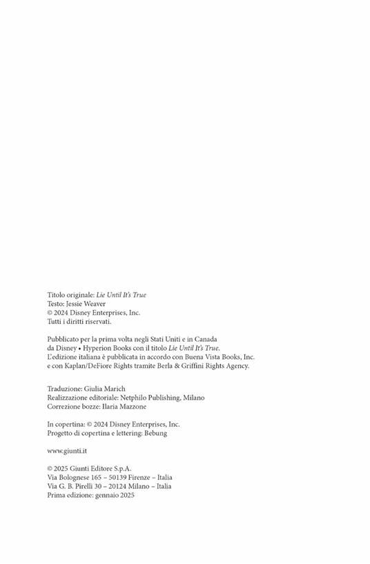 Lie until it's true. Menti fino alla fine - Jessie Weaver - 4