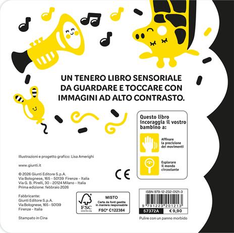 Il mio librotto bianco nero e giallo. Ediz. a colori - Lisa Amerighi - 2