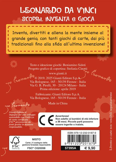 Leonardo. Scopri, inventa e gioca. Con 50 Carte - Beniamino Sidoti - 2