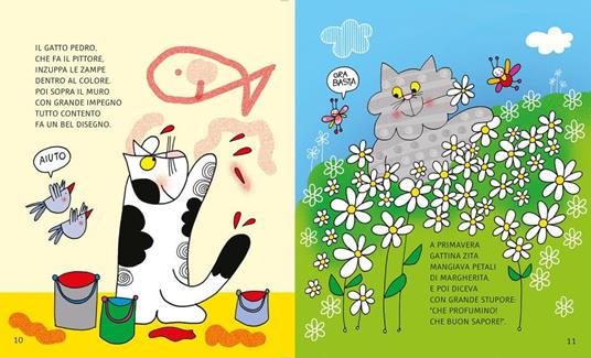 50 filastrocche di gattini gattoni e marachelle. Ediz. a colori - Maria Loretta Giraldo,Nicoletta Costa - 6