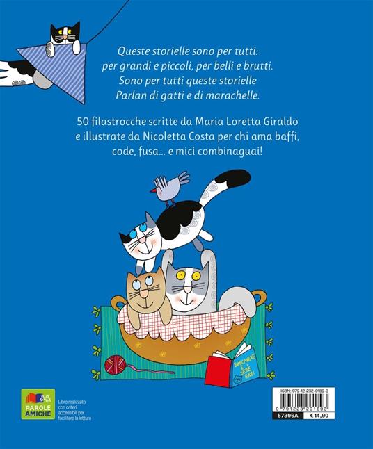 50 filastrocche di gattini gattoni e marachelle. Ediz. a colori - Maria Loretta Giraldo,Nicoletta Costa - 7