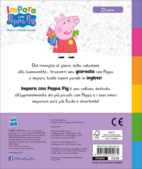 A day with Peppa! Peppa Pig. Impara con Peppa. Ediz. a colori - Giulia Del Col - 2